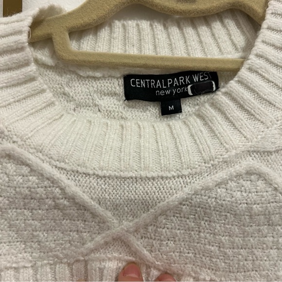 Central Park West "Charlize" Cutout Layered Sweater Medium - Picture 2 of 5